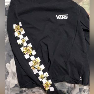 vans cropped long sleeve